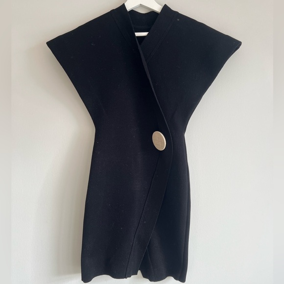Jacquemus Black Asymmetrical Dress - Picture 4 of 7